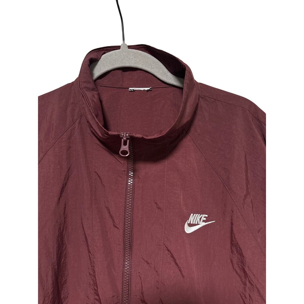 Nike Burgundy Lightweight Full Zip Jacket Mens XL - Picture 5 of 6